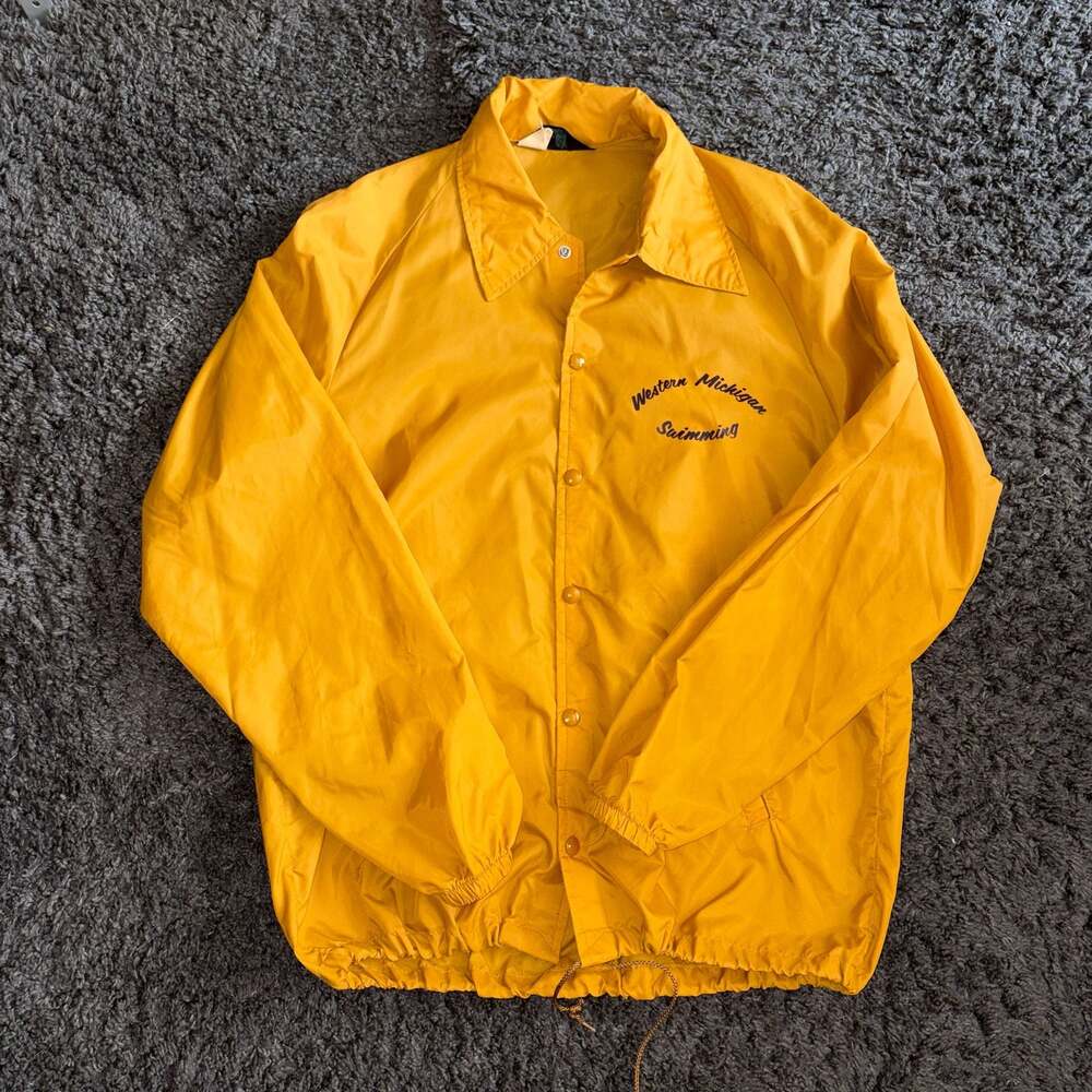 Vintage Champion Western Michigan Swimming Coaches Windbreaker Jacket